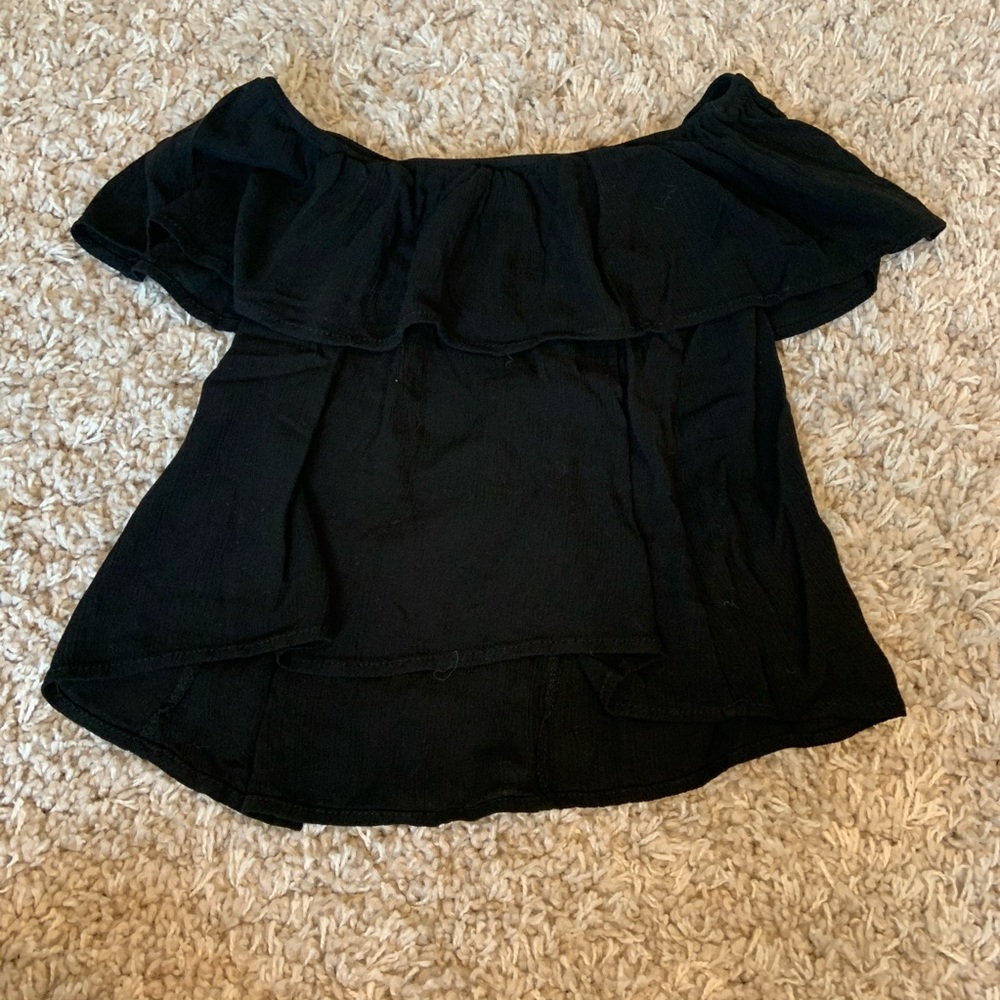 Black Off the Shoulder Top
